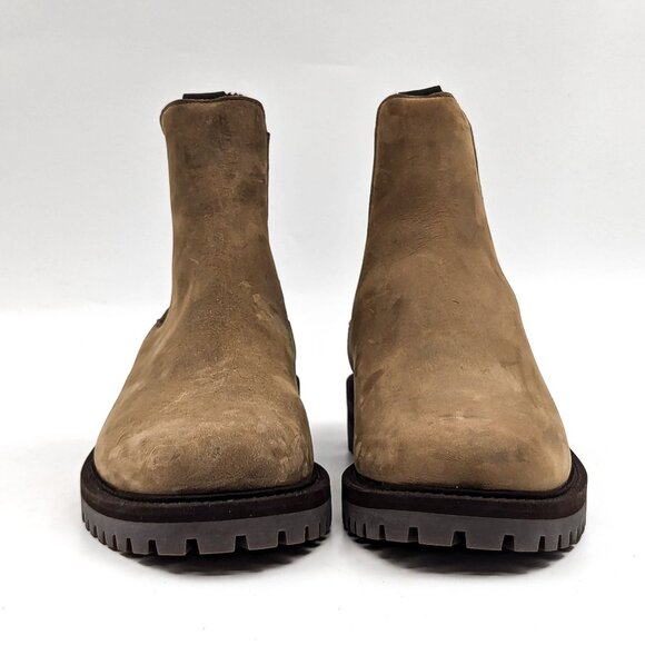 Common Projects Women Beige Nubuck Chelsea Tab Lug Boots size 7US EUR37 - Picture 6 of 10
